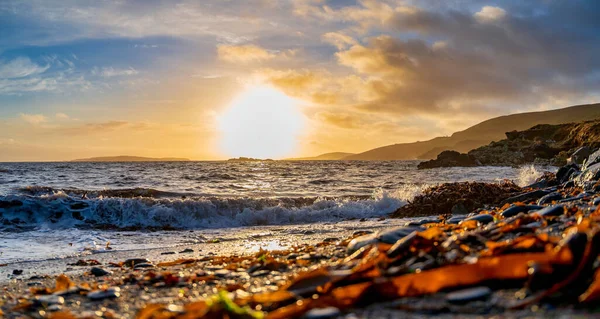 Panorama View Cunningsburgh Beach Shetland Scotland — Stock Photo, Image