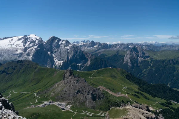 Piękny Widok Góry Dolomitu Północnych Włoszech — Zdjęcie stockowe