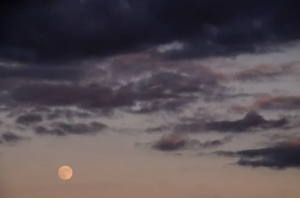 Primo Piano Lunare Mostrando Dettagli Della Superficie Lunare — Foto Stock