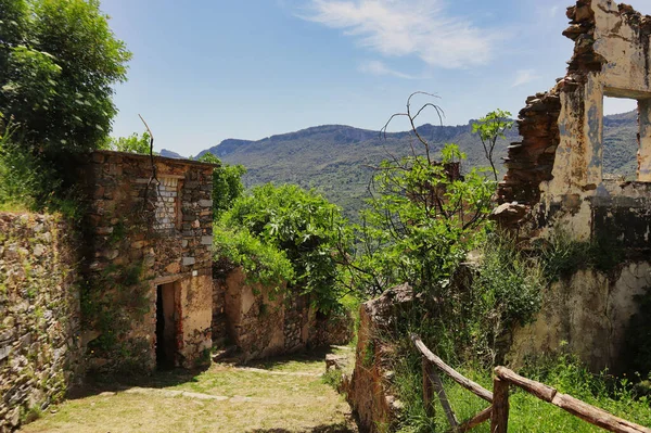 Ghosttown Gairo Vecchio Lieu Perdu Sardaigne Italie — Photo