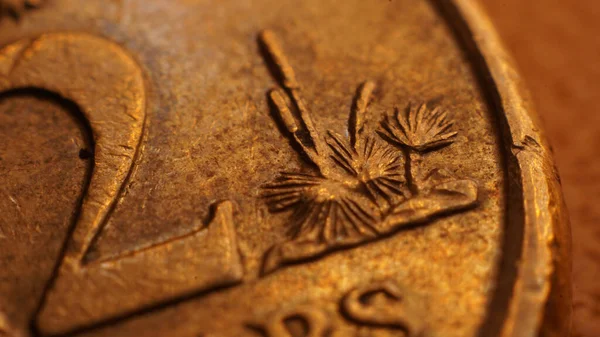 黄金のオーストラリアのコインのクローズアップショット — ストック写真