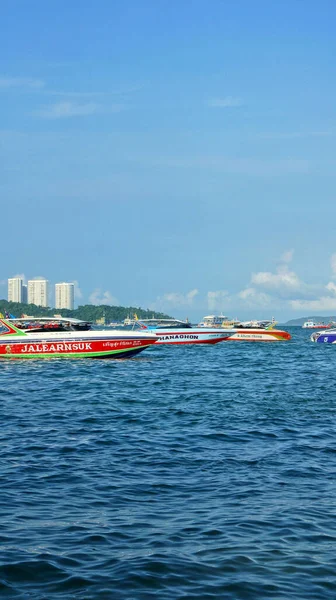 Beach Pattaya Really Beautiful Clear Sea Water Silver Sand Beach — Stock Photo, Image