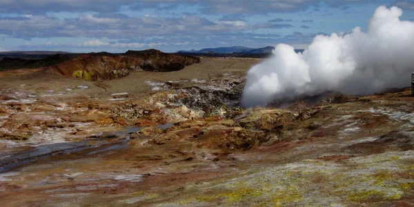 Hot Water Stream Iceland — Stock Photo, Image