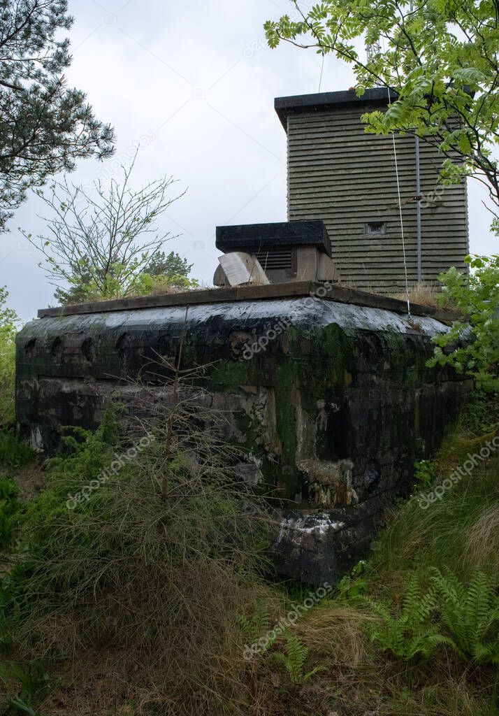 The Vardaas Fort is a coastal fort with two gigantic 380mm guns installed in May 1945. Rainy spring day.