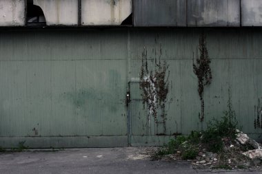 Hırvatistan 'ın Zagreb kentinde eski bir deponun açık hava manzarası