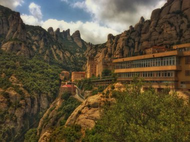 İspanya 'daki Montserrat Manastırı..