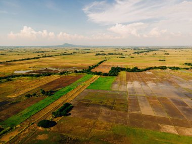 Filipinler 'deki tarlaların nefes kesici kuş bakışı görüntüsü