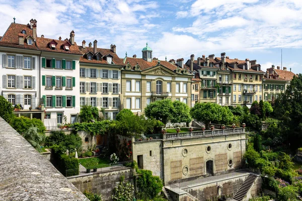 Facade Historical Buildings Bern Switzerland — Stock Photo, Image