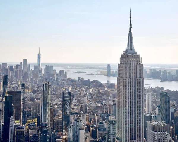 Güneşli Bir Günde New York Şehrinin Güzel Bir Görüntüsü — Stok fotoğraf
