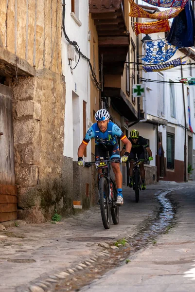 Cyclists Participate Mountain Mtb Challenge Desafio Conquista Vera Runs Mountains — Stock Photo, Image