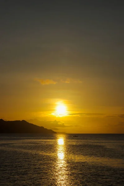 Wonderful Golden Sunset Philippines Golden Hour — Stok Foto