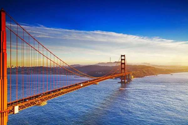 Stunning View Golden Gate Bridge Sunset San Francisco California Usa — Stock Photo, Image