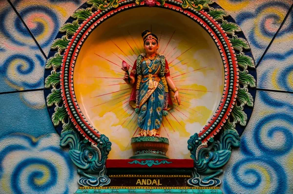Statue Dieu Hindou Dans Temple Indien — Photo