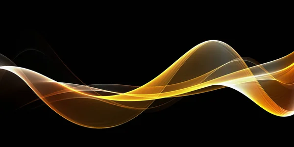 Beautiful Abstract smooth stylish yellow and orange wave banner background