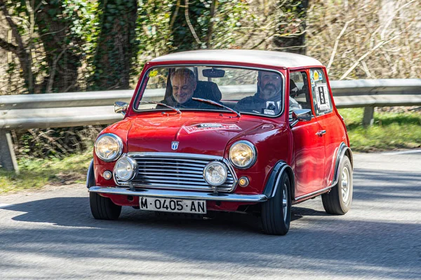 Rally Car Street Classic Mini — Stock Photo, Image