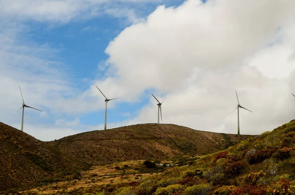 Renewable Energy Wind Power Windmill Turbines Hierro Island — Stock Photo, Image