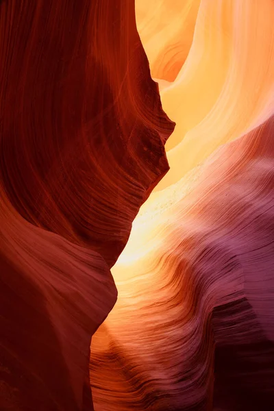 Vertical Shot Antelope Slot Canyon Rock Formations Arizona United States — Stock Photo, Image
