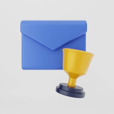 Gri arkaplandaki bir e- posta simgesinin çizimi