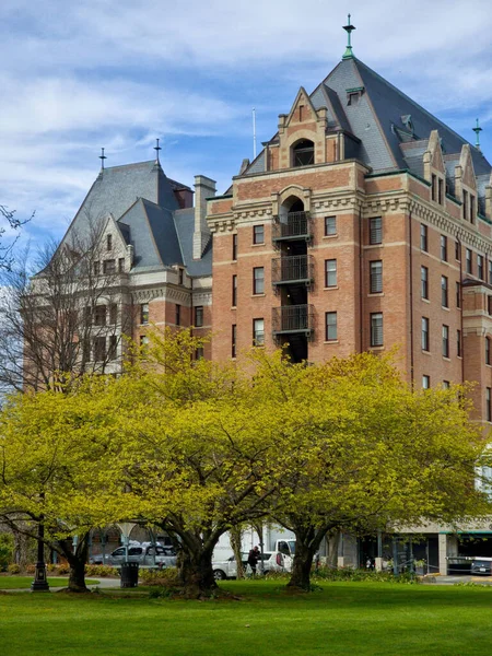 Vertical Shot Victoria Empress Hotel Building Canada — Stock Photo, Image