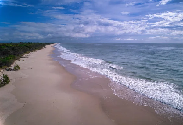 Bribie Adası Queensland Avustralya Nın Huzurlu Bir Kıyı Şeridi — Stok fotoğraf