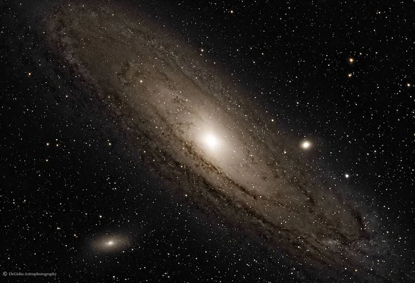 Uma Foto Fascinante Galáxia Andrómeda — Fotografia de Stock