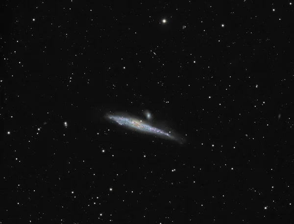 Tiro Hipnotizante Galáxia Espiral Ngc 5714 — Fotografia de Stock