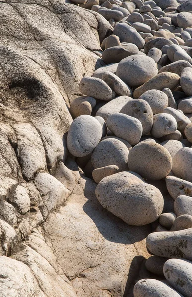 Абстрактный Вид Множество Камней Пляже — стоковое фото