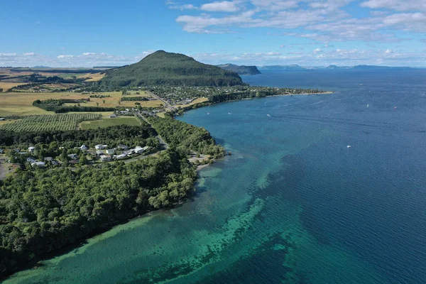 Вид Воздуха Красивое Побережье Новой Зеландии — стоковое фото
