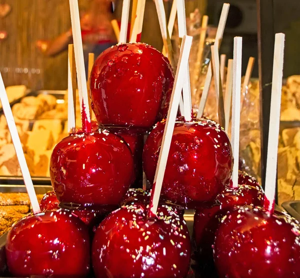 Biraz elma şekeri yakın çekim.