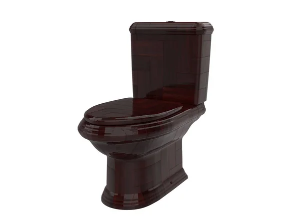 Isolato Sedile Toilette Bagno Sanitario Illustrazione — Foto Stock