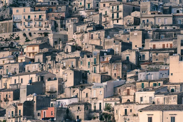 Een Luchtfoto Van Modica Stad Sicilië Italië — Stockfoto