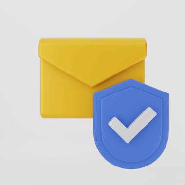 Gri arkaplandaki bir e- posta simgesinin çizimi