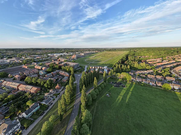 Newbury Berkshire Storbritannien Maj 2022 Vidvinkel Antenn Utsikt Över Newbury — Stockfoto