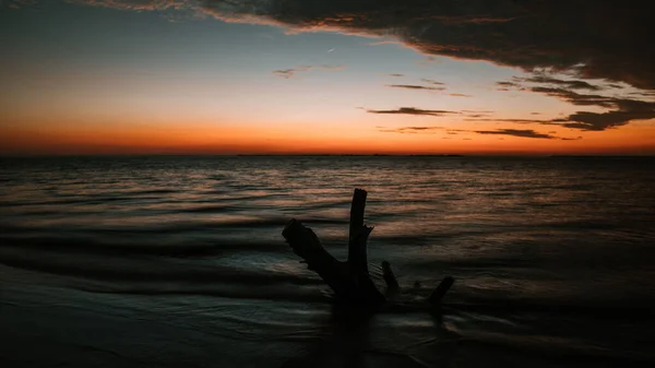 Breathtaking View Sunset Sea Captured Jekyll Island State Georgia — Stock Photo, Image