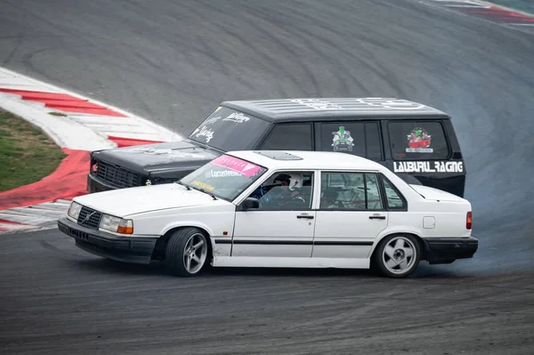 Volvo 940 Dérivant Sur Circuit Course — Photo