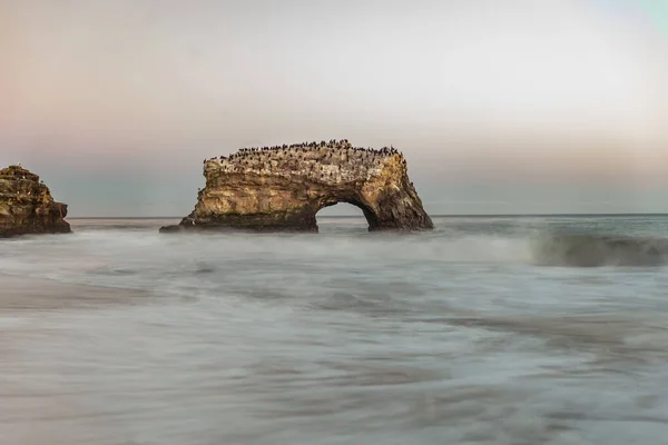 Krásný Záběr Přírodní Most Santa Cruz — Stock fotografie
