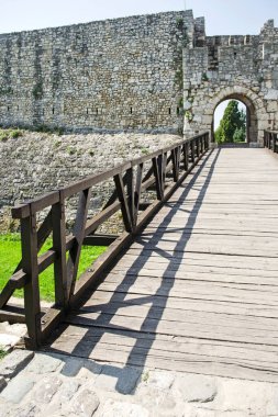 Sırbistan 'ın Beograd kentindeki eski bir kaleye yakın çekim