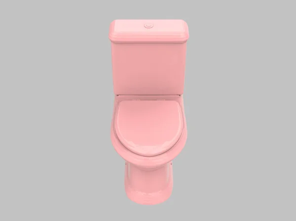 Tuvalet Pembe Banyo Porselen Illüstrasyon — Stok fotoğraf