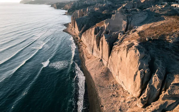 Ein Schöner Blick Auf Den Eros Strand Santorin Griechenland — Stockfoto