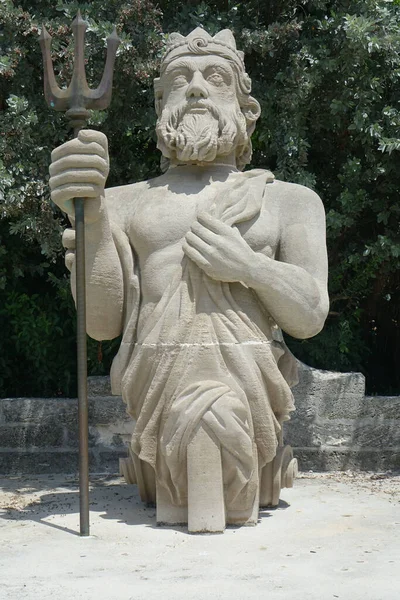 Agosto 2018 Irlanda Sandys Parish Bermudas Escultura Del Dios Del —  Fotos de Stock