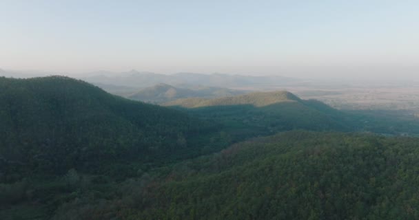Vue Aérienne Panoramique Sur Les Montagnes Chiang Mai Thaïlande — Video