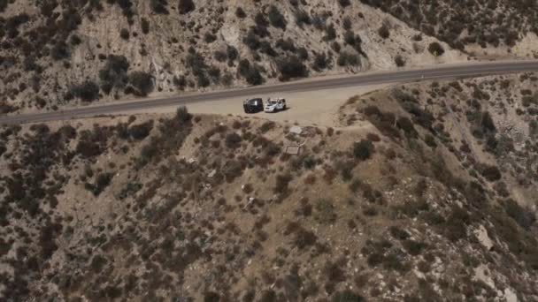 美国加州帕尔默代尔市奔驰G型车的航拍 — 图库视频影像