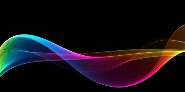 Güzel LGBT Soyut Çok renkli ışık dalgaları arkaplanı