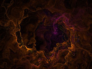 Kırmızı sarı desenli mermer desenli bir resim.