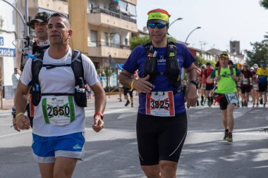 İspanya 'nın Ronda, Malaga kentindeki 101 kilometre yarışına yakın çekim