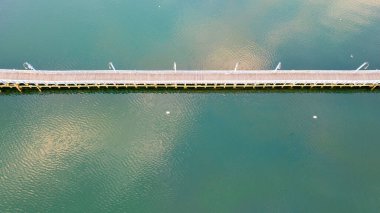 Sheepshead Bay Brooklyn, New York 'tan yaya geçidi.