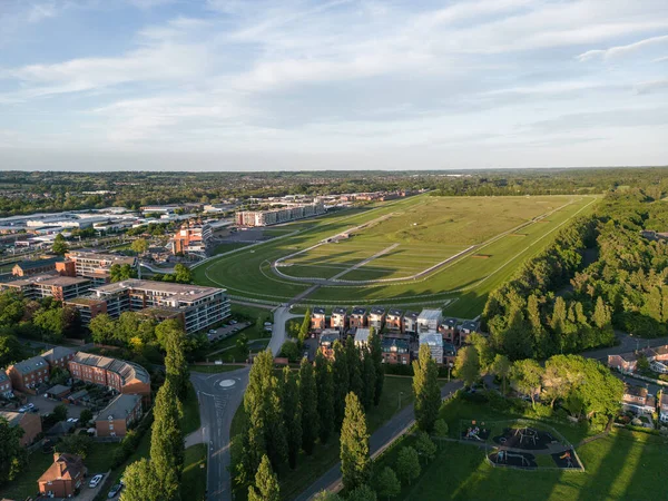 Newbury Berkshire Storbritannien Maj 2022 Flygfoto Över Newbury Racerbana Vid — Stockfoto