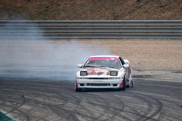 Toyota Supra Con Vinilos A70 Mk3 Preparado Para Deriva —  Fotos de Stock