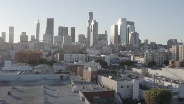 Gündüz Vakti Los Angeles Şehrinin Insansız Hava Aracı Görüntüsü Kaliforniya — Stok video