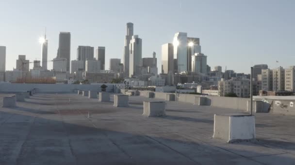 美国加利福尼亚州洛杉矶市中心的航拍照片 — 图库视频影像